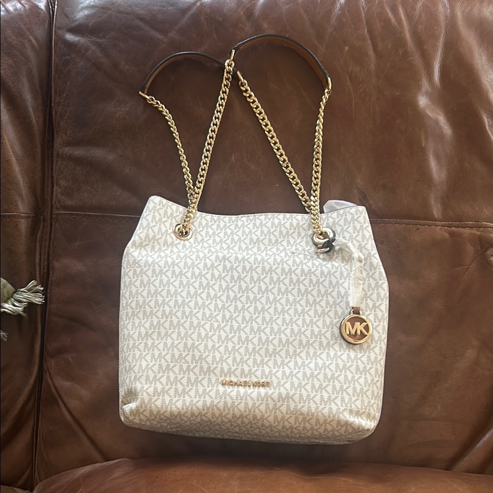 Michael Kors White Shoulder Bag